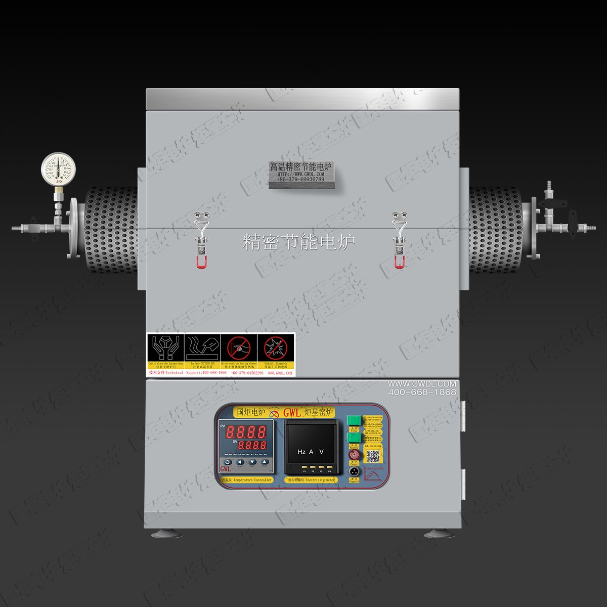 三温区开启式管式电炉（GWL-KQGA-3）